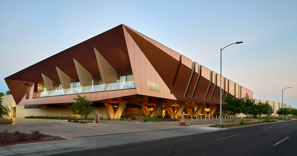 Outside of Helios Education Campus building in Phoenix