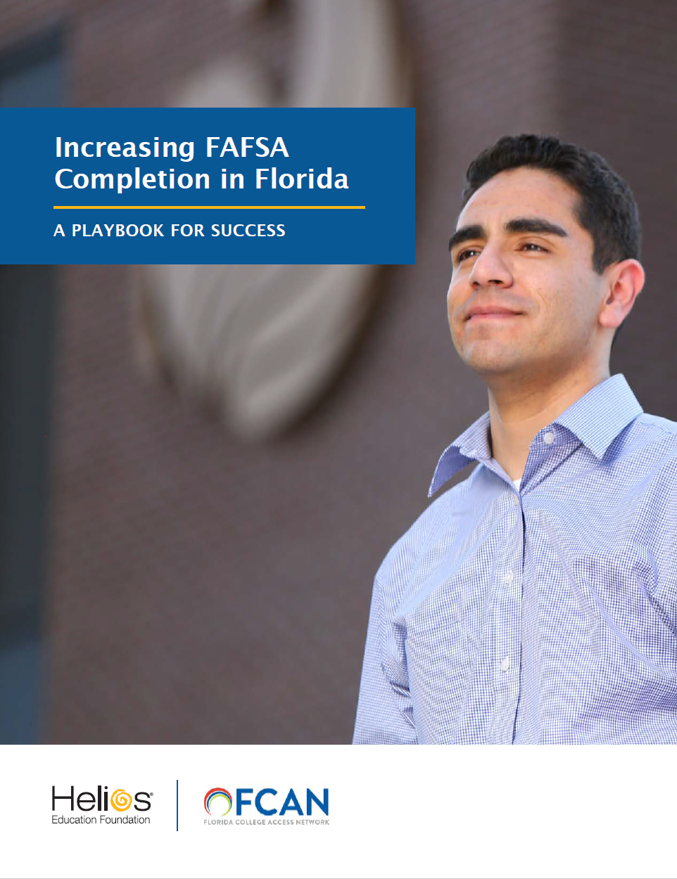 Cover of Helios research brief "Increasing FAFSA Completion in Florida: A Playbook for Success"